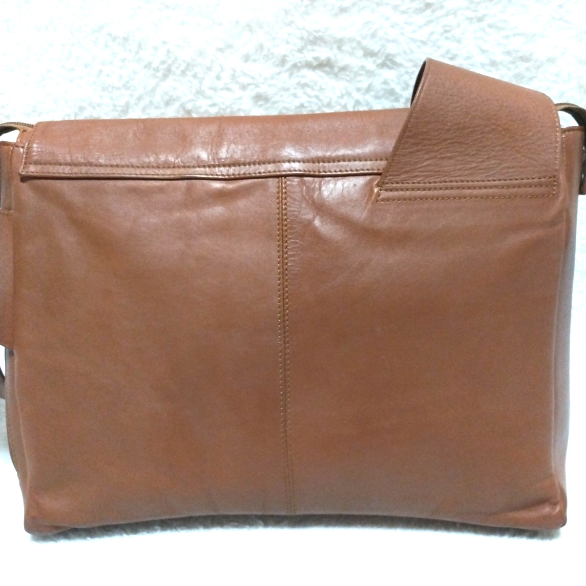 MOTHERHOUSE マザーハウス ZADAN Zadan Messenger ザダンメッセンジャー ショルダーバッグ レザー 左右非対称デザイン 廃盤 レア ブラウン_画像4