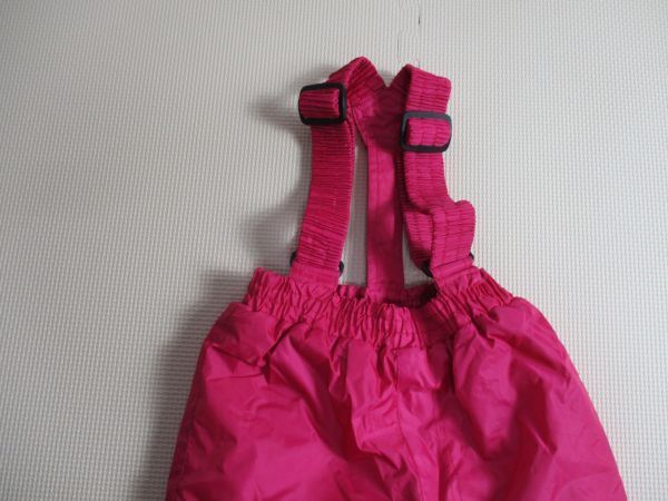 BG777【カロライン(株)】スノー・スキーパンツ　女児　淡赤　110_画像2