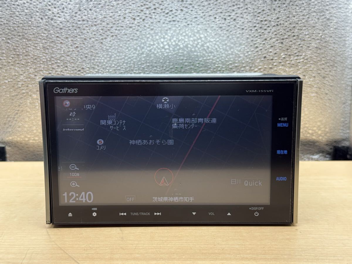 Gathers ホンダ メモリーナビ VXM-155VFi地図データ2016年チェックok フルセグ CD DVD SD audio HDMi VTR AUX iPOD USB _画像1