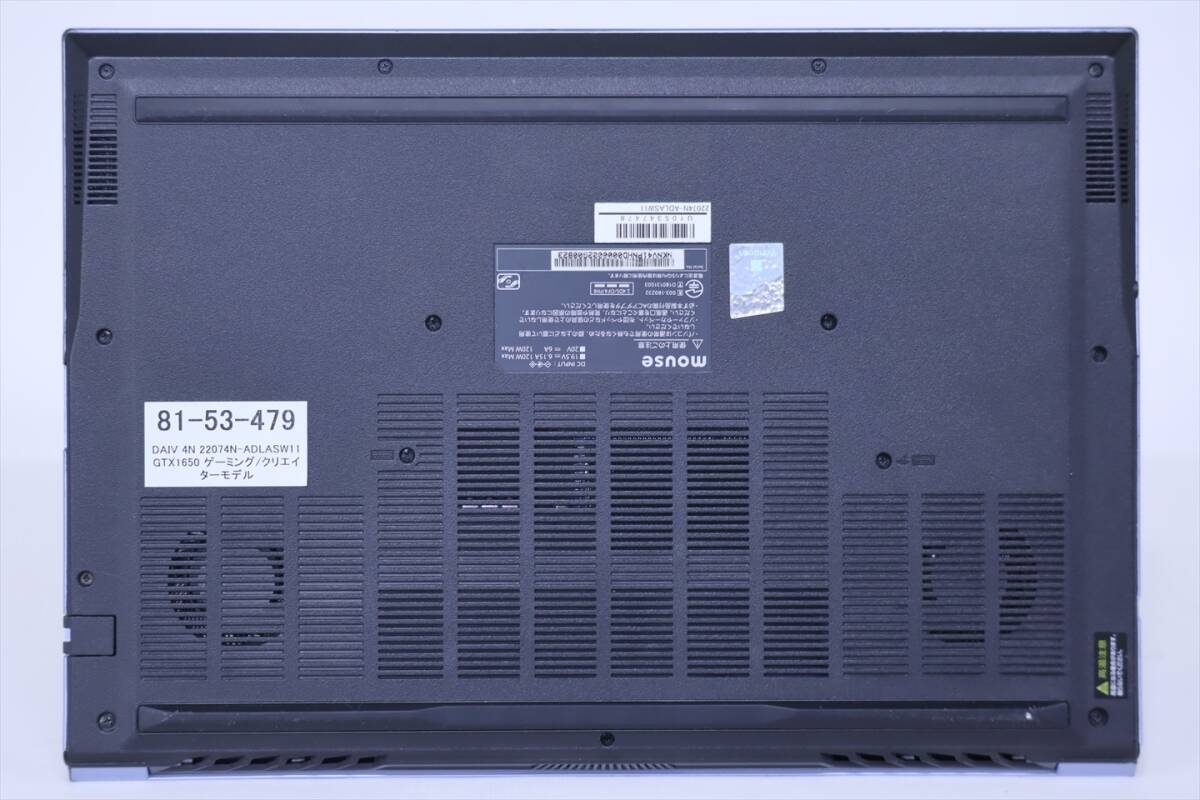 1円～ 2022年ゲーミングクリエイターモデル DAIV 4N 22074N-ADLASW11 i7-1260P 16G 512G GTX1650 14.0FHD Win11 BAA評価