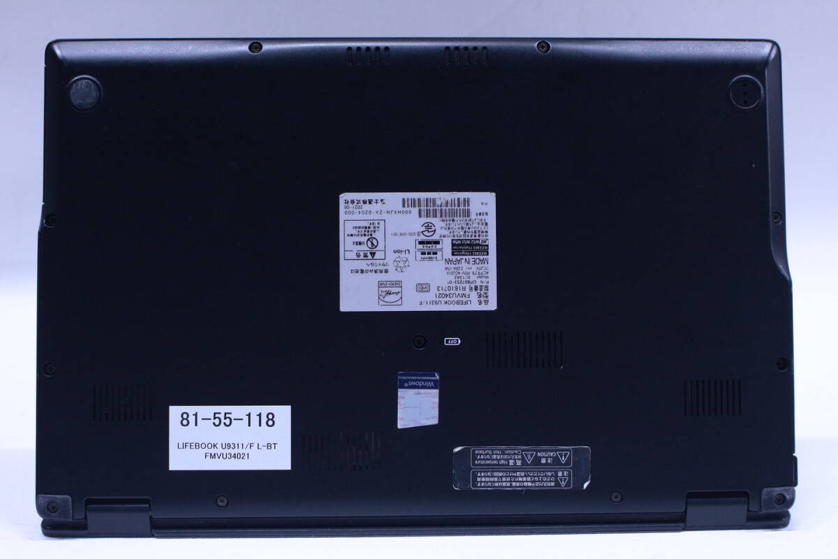 1円~ 薄軽量モデル 11世代Corei5 Office2019 LIFEBOOK U9311/F i5-1145G7 8G SSD256G 13.3FHD Wi-Fi6 顔認証 Win11 BBA評価_画像6