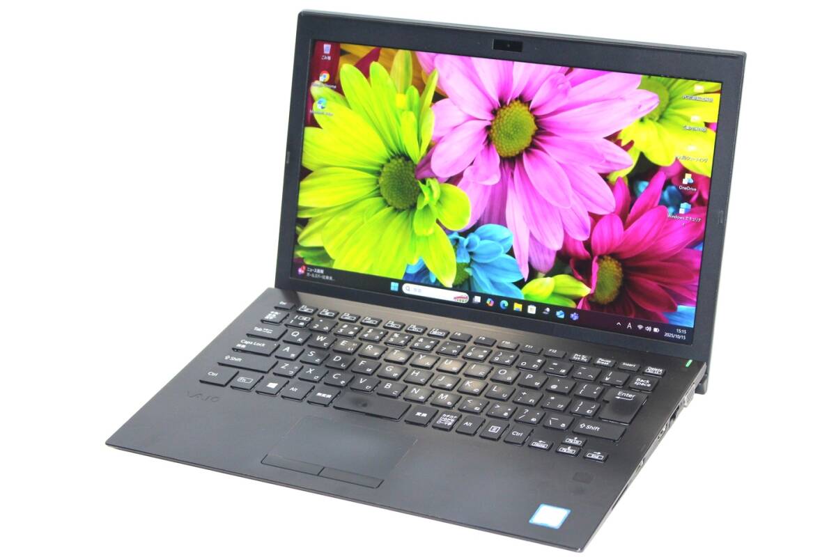 1円~ 薄型軽量 VAIO Pro PG VJPG1113 i5-8250U 8G SSD256G 13.3FHD カメラ HDMI Windows11リカバリ 日本製 BAA評価_画像1