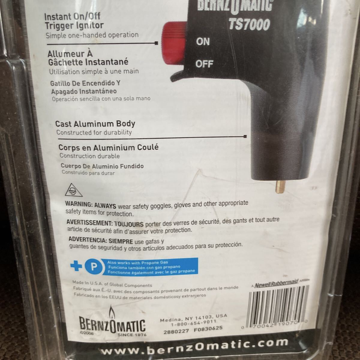 YK-6510 未使用長期保管品 BERNZOMATIC TS7000 高輝度トリガースタートトーチ _画像8
