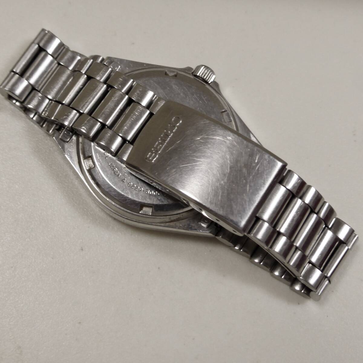 ♪SEIKO セイコークォーツ シルバーウェーブ 純正ブレス付 8229-8000 電池交換済み 稼働品_画像4