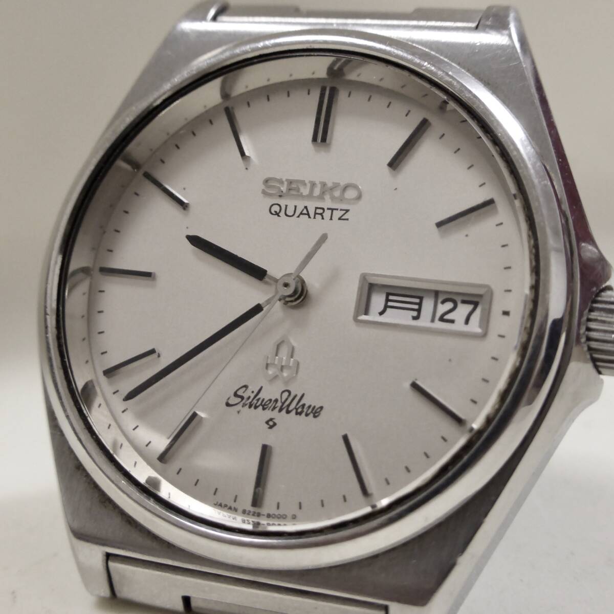 ♪SEIKO セイコークォーツ シルバーウェーブ 純正ブレス付 8229-8000 電池交換済み 稼働品_画像5