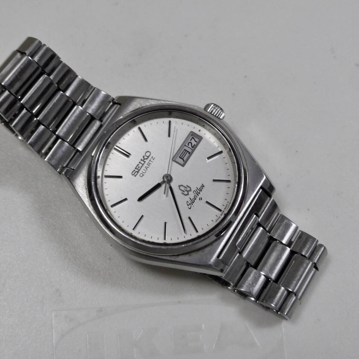 ♪SEIKO セイコークォーツ シルバーウェーブ 純正ブレス付 8229-8000 電池交換済み 稼働品_画像6