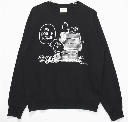 即決■★PEANUTS★■スヌーピー/裏起毛トレーナー：SIZE=L_画像1