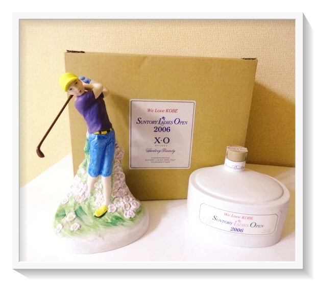【未開栓】 XOデラックスブランデーサントリーレディスオープン2006記念ボトルXOデラックスサントリーレディスオープン2006記念ボトル_画像2