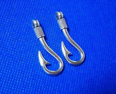 釣針　フィッシュフック　ペンダントトップ　幸せを釣りあげる　幸運_画像2