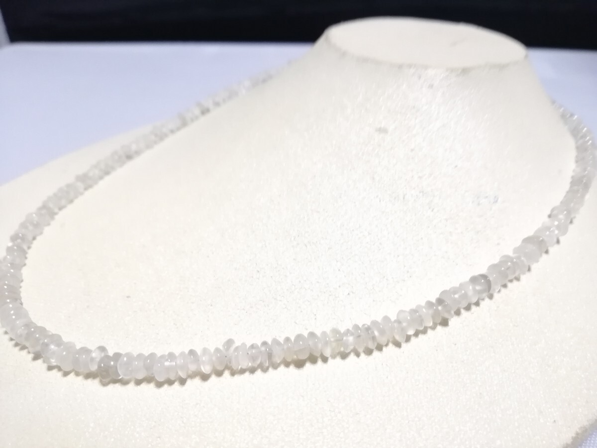 天然ファンシーカット厶−ンスト−ンネックレス　11766_画像3
