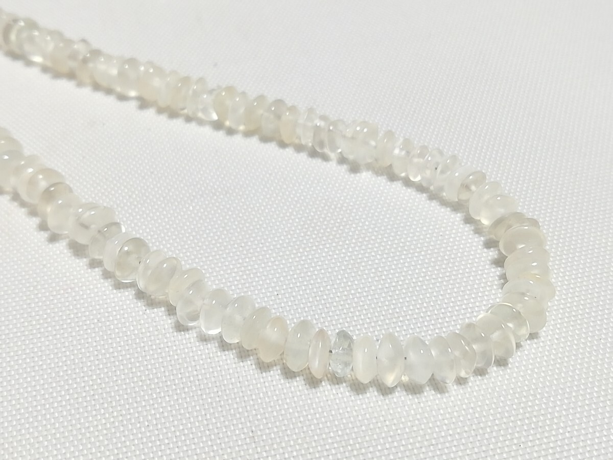 天然ファンシーカット厶−ンスト−ンネックレス　11766_画像5