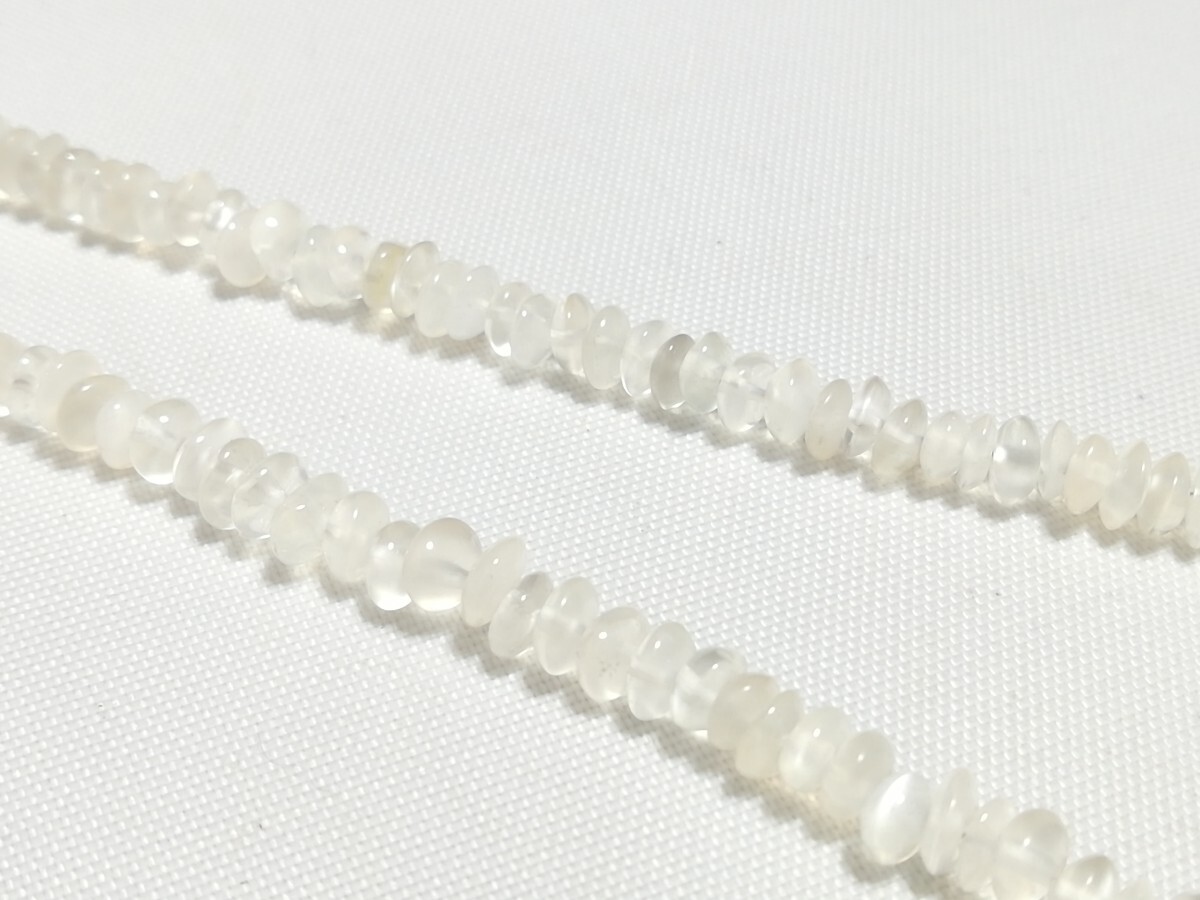 天然ファンシーカット厶−ンスト−ンネックレス　11766_画像6