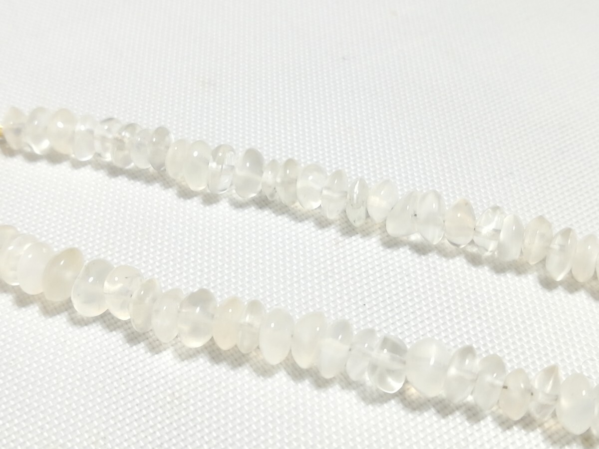 天然ファンシーカット厶−ンスト−ンネックレス　11766_画像7