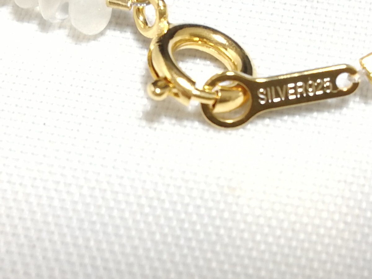 天然ファンシーカット厶−ンスト−ンネックレス　11766_画像8