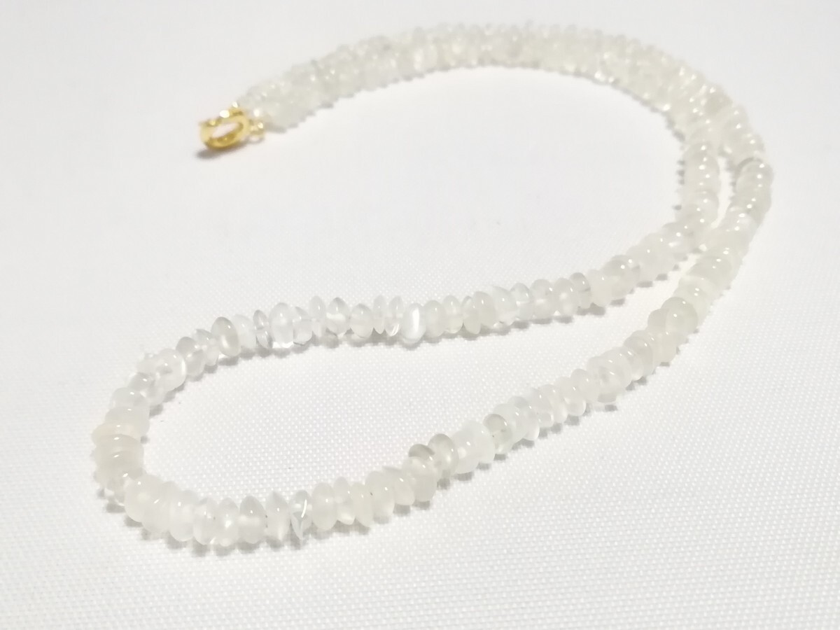 天然ファンシーカット厶−ンスト−ンネックレス　11766_画像9