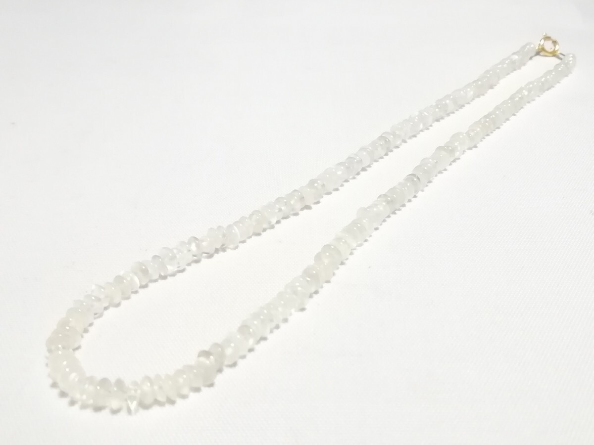 天然ファンシーカット厶−ンスト−ンネックレス　11766_画像10