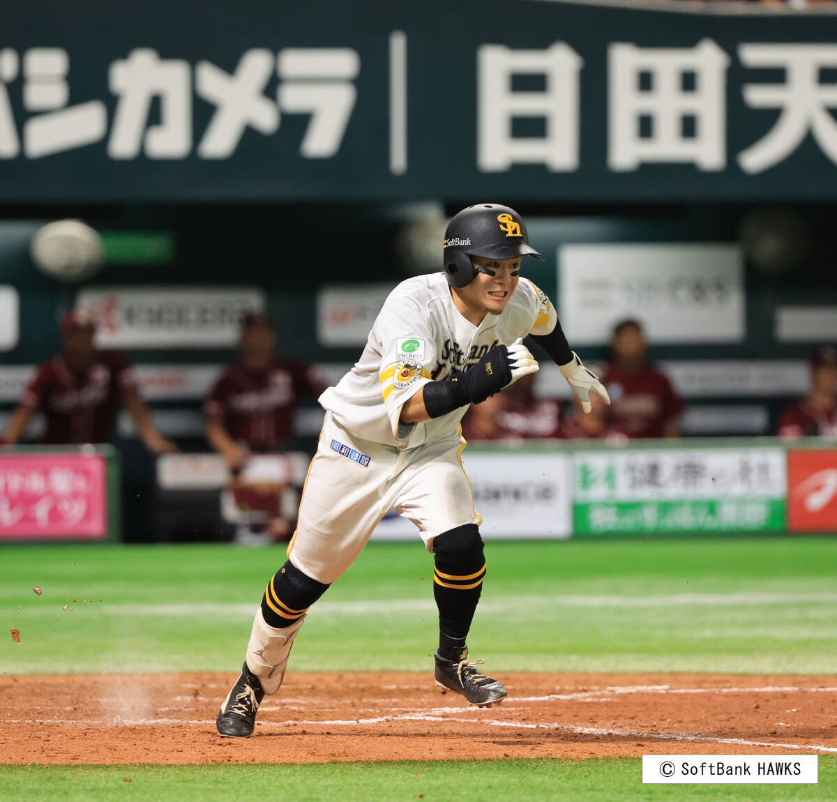 【牧原選手祝・BD!】(着用済み)バッティング手袋_画像2