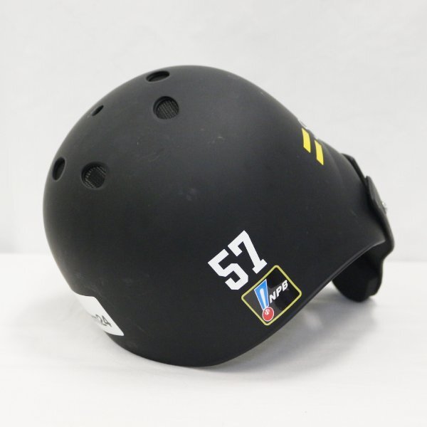 緒方理貢選手（着用済み）鷹祭 SUMMER BOOST 2025 ヘルメット 顎あて有り_画像4