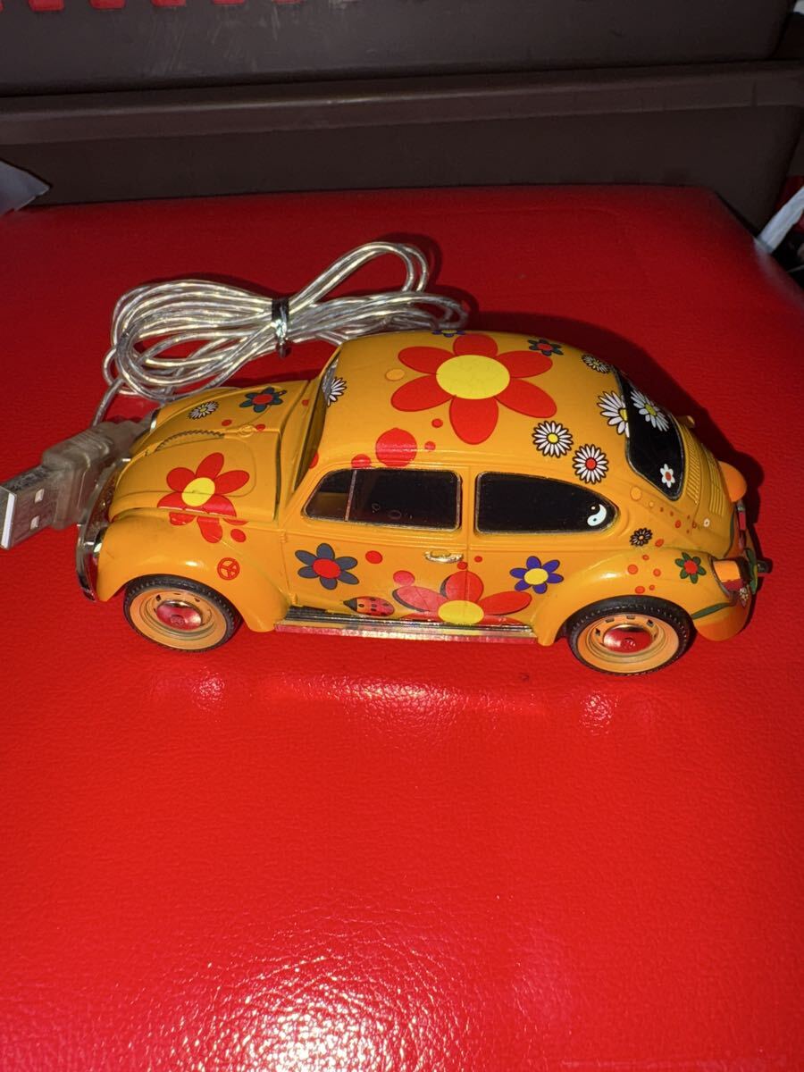 VW BEETLE/ワーゲン ビートル　有線マウス　簡易チェックOK テールランプOK ライト右切れ ジャンク扱い　かわいい　インテリア　ミニカー_画像4