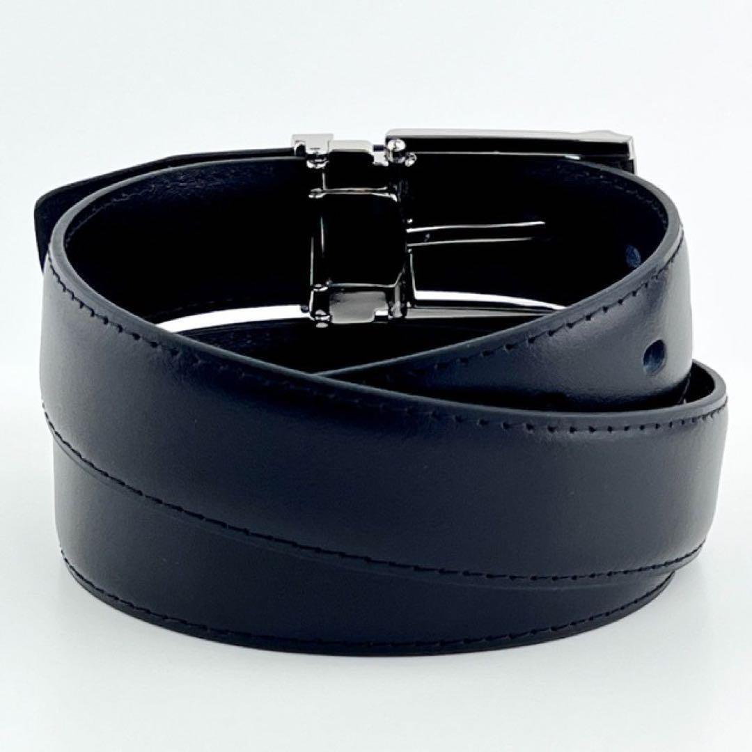 【B級品】 Guy Laroche PARIS ベルト レザー ブラック 黒 本革メンズベルト ビジネス ギフト用 紳士向け シンプル 高級感あり_画像4