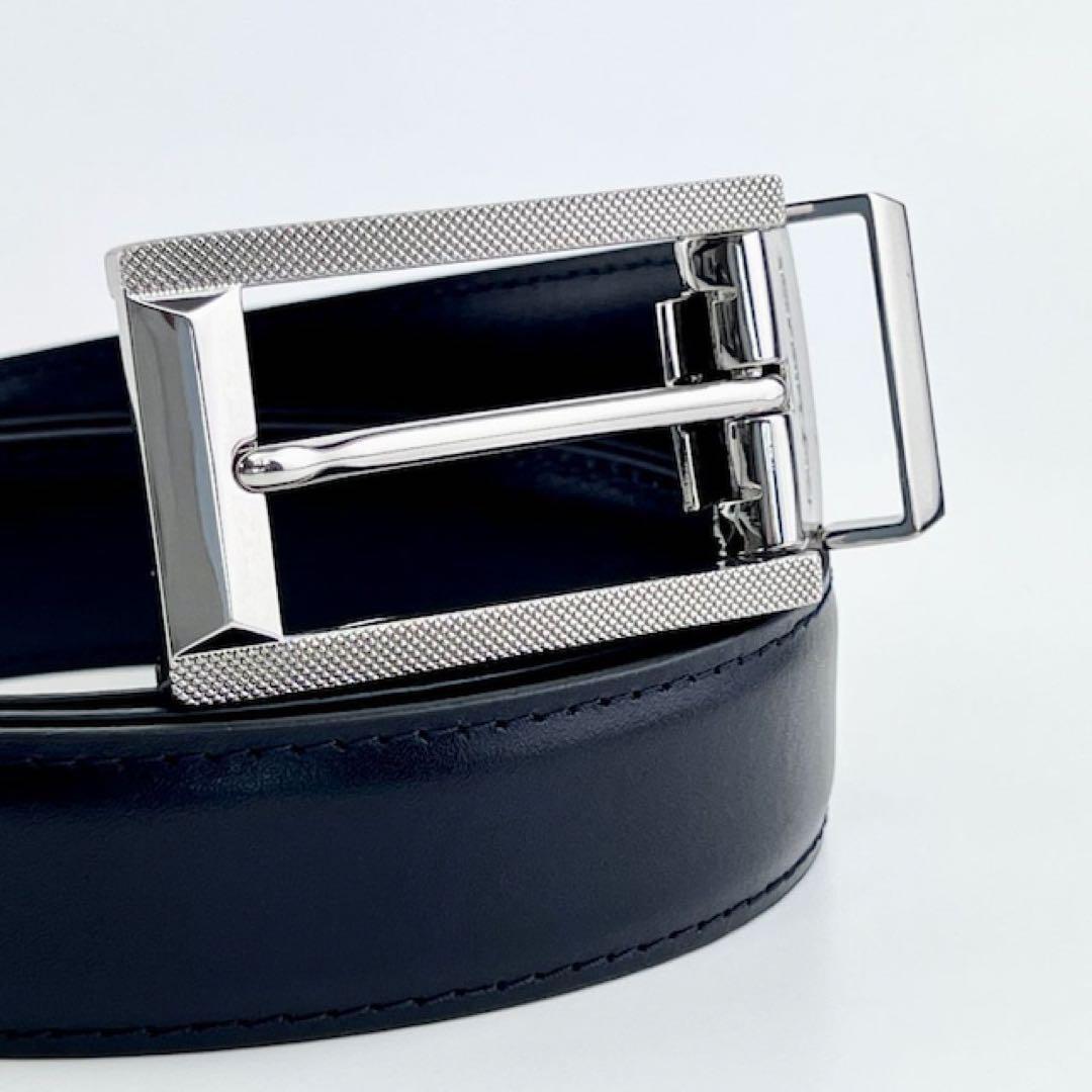 【B級品】 Guy laroche ベルト レザー ブラック 黒 牛革 メンズ 本革メンズベルト ビジネス ギフト用 紳士向け シンプル 高級感あり_画像5