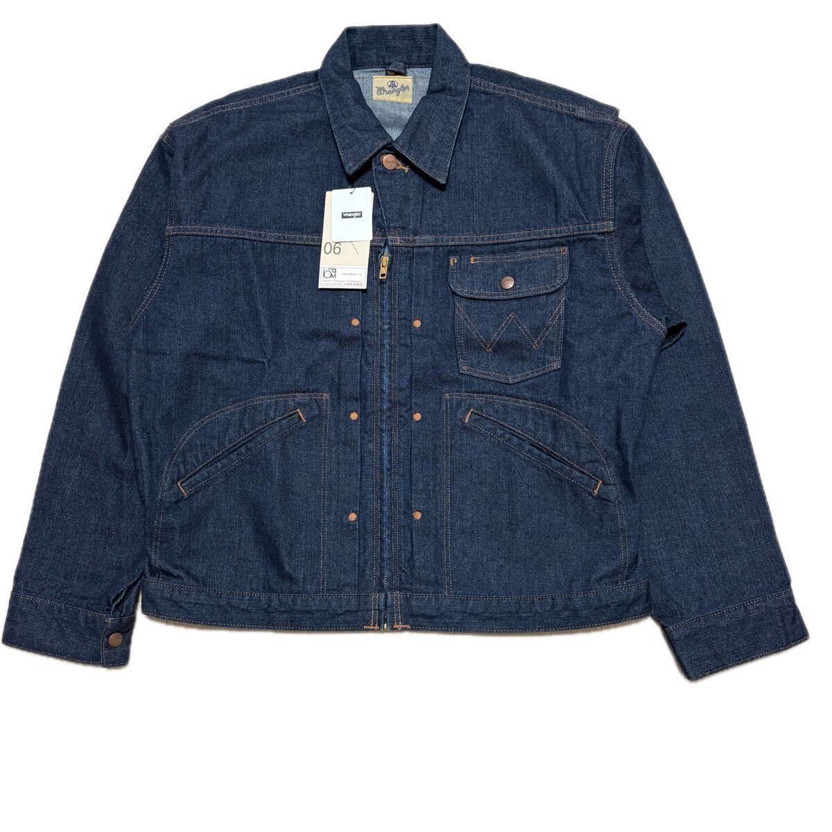 未使用 Wrangler 濃紺 デニム デニムジャケット 11MJZ 復刻 70s ラングラー _画像1