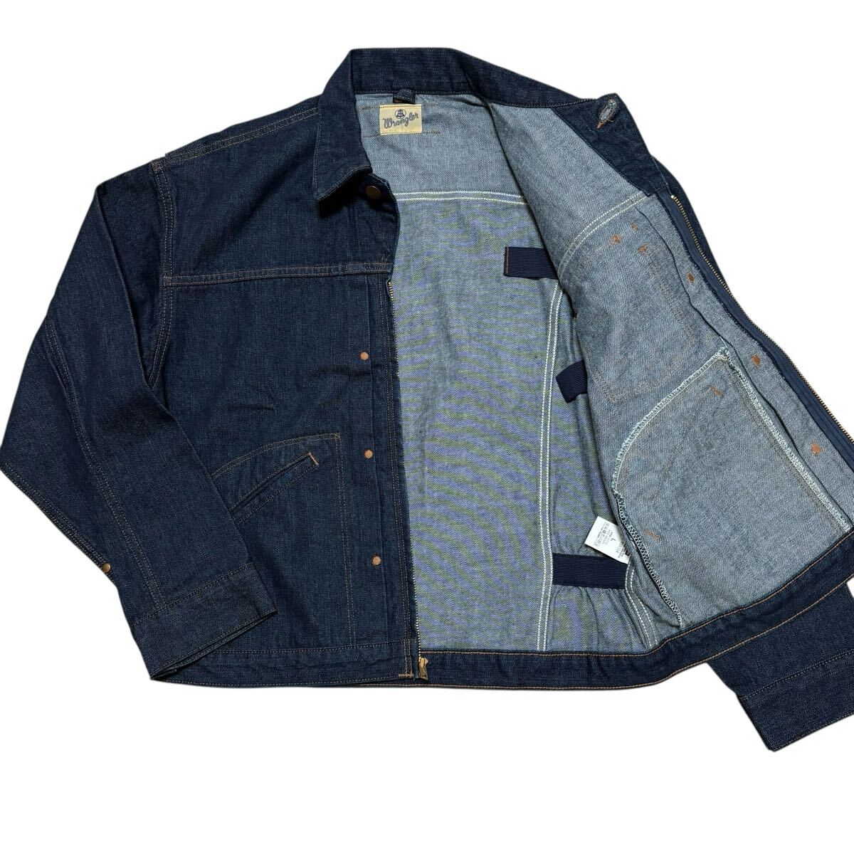 未使用 Wrangler 濃紺 デニム デニムジャケット 11MJZ 復刻 70s ラングラー _画像4