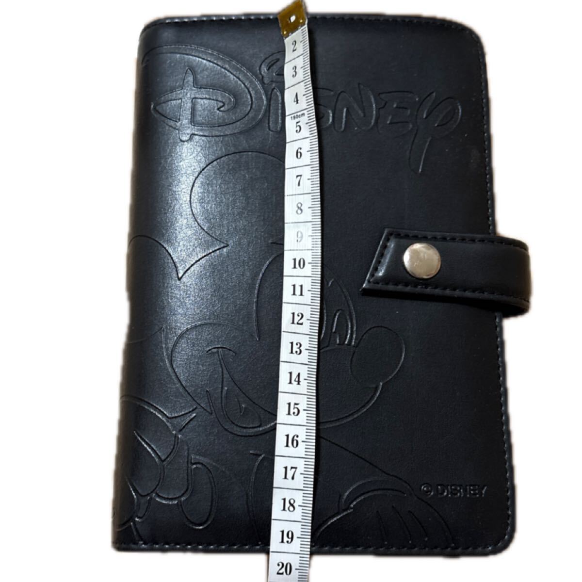 未使用 ディズニー　ミッキーマウス　手帳 ブラック レザー 手帳カバー フェイクレザー　_画像6