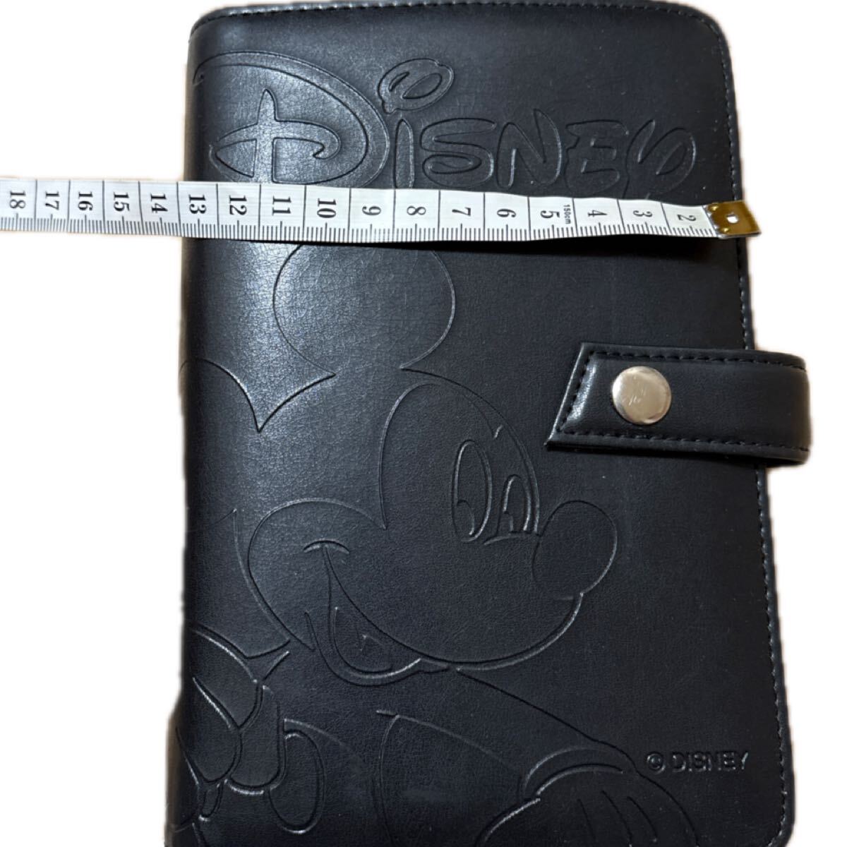 未使用 ディズニー　ミッキーマウス　手帳 ブラック レザー 手帳カバー フェイクレザー　_画像7