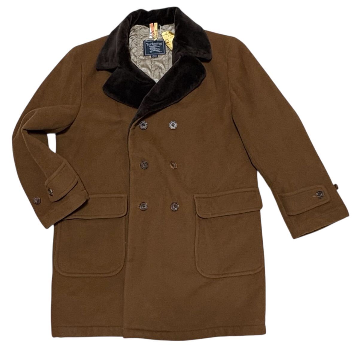 BURBERRYS Burberry PRORSUM バーバリープローサム ビンテージコート ウール カシミヤ ブラウン ムートン ロングコート 三陽(yáng)商會(huì) L-Large