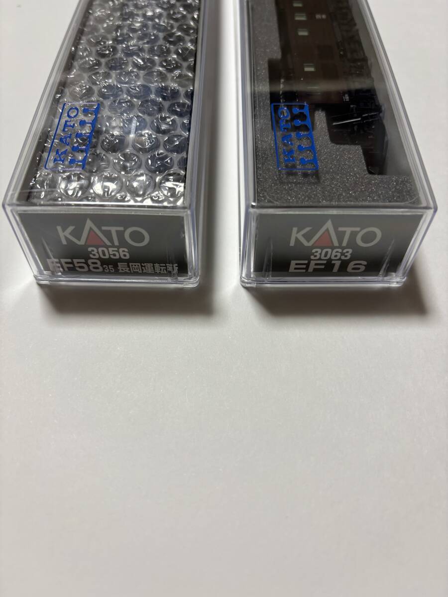 新品同様 KATO EF5835(長岡運転所)+EF16 本務機+補機セット 未使用品 上越国境 夜行急行 客車列車_画像4