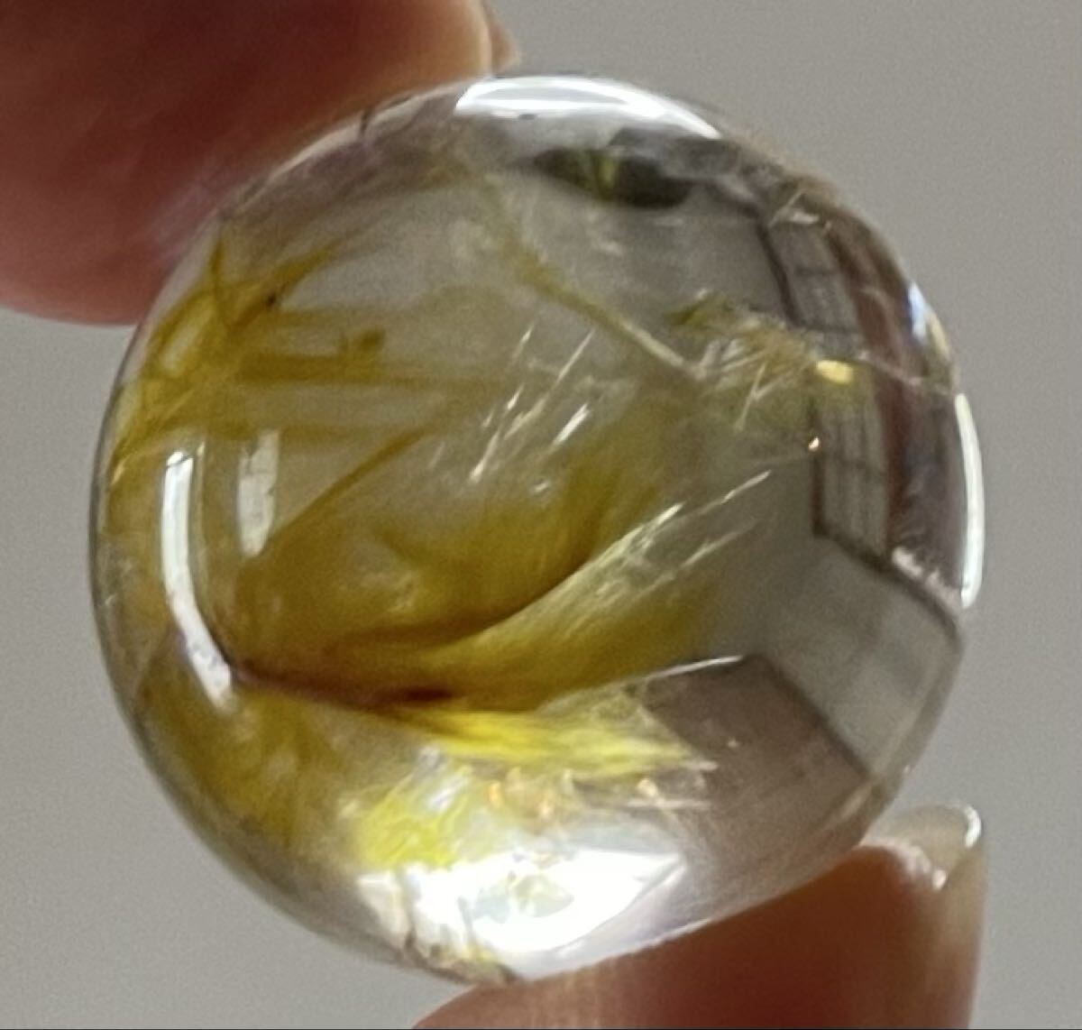 ゴールドルチルクォーツ 005 クリスタル パワーストーン 天然石 魔除 お守 開運 幸運 金運UP 風水晶 タイチンルチル_画像1