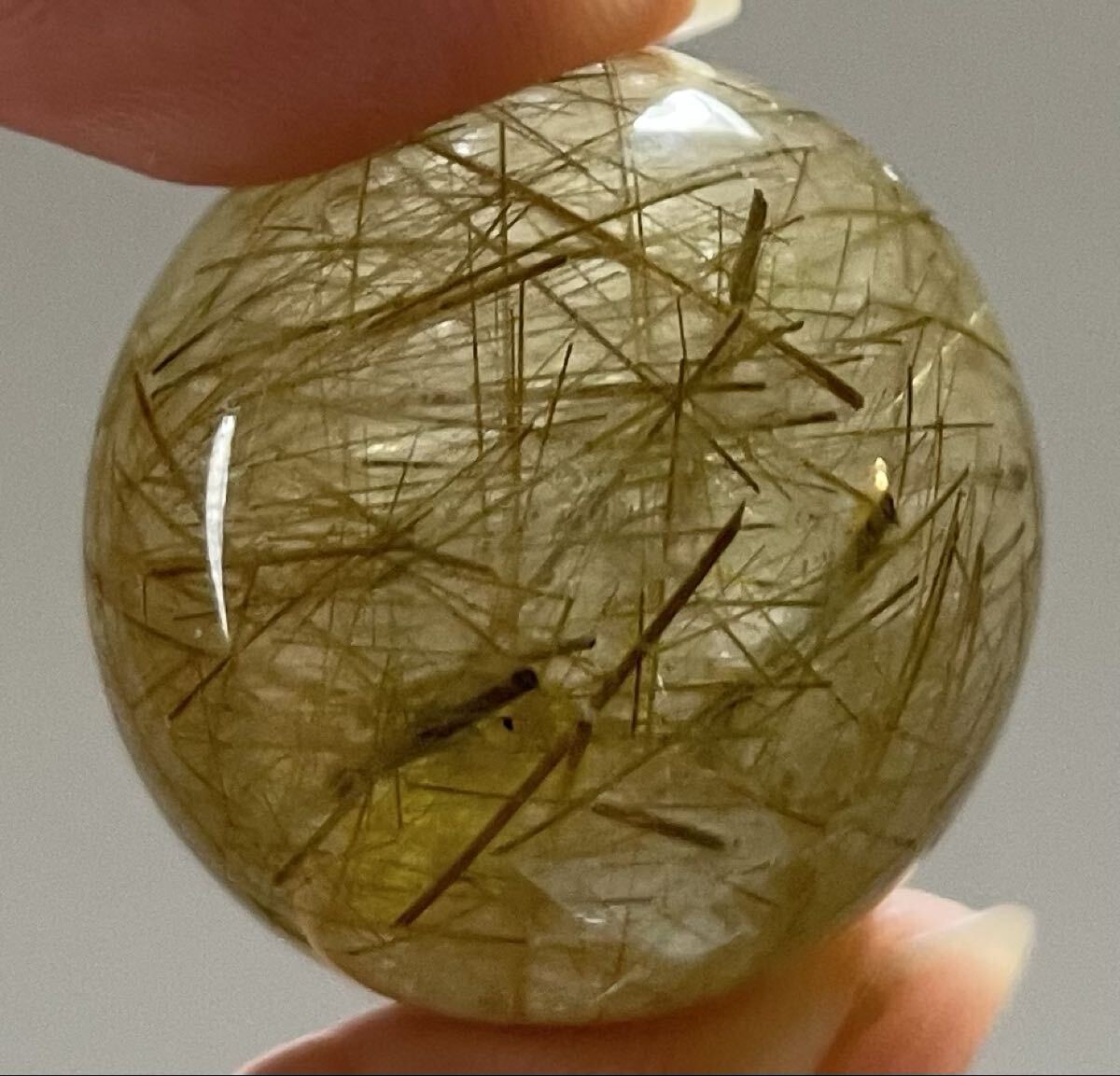 ゴールドルチルクォーツ 016 クリスタル パワーストーン 天然石 魔除 お守 開運 幸運 金運UP 風水晶 タイチンルチル_画像1