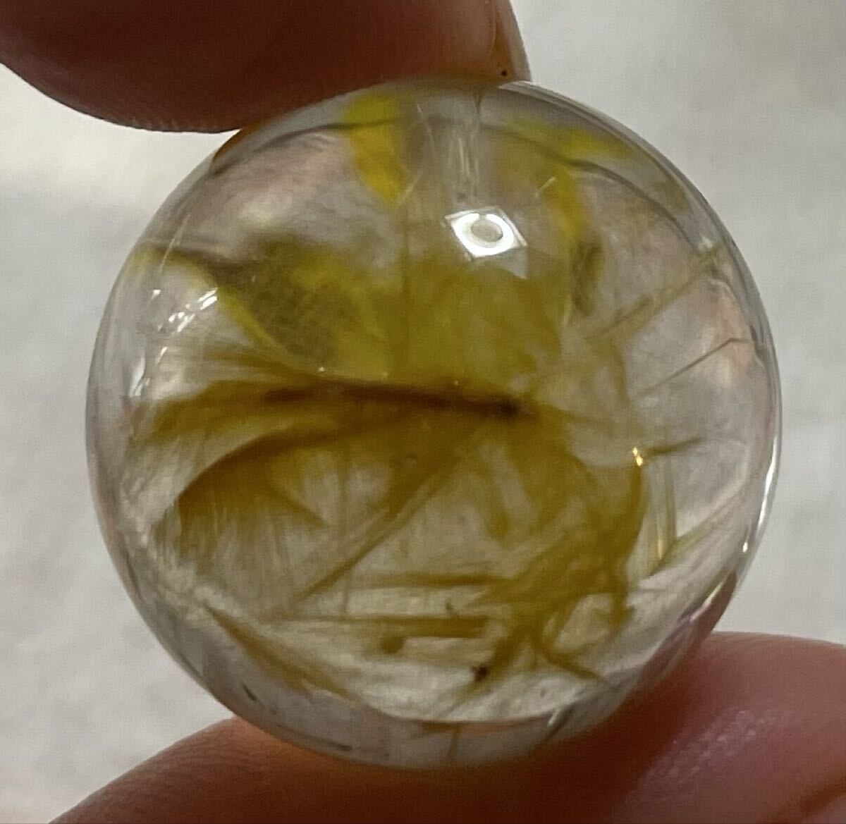 ゴールドルチルクォーツ 005 クリスタル パワーストーン 天然石 魔除 お守 開運 幸運 金運UP 風水晶 タイチンルチル_画像3