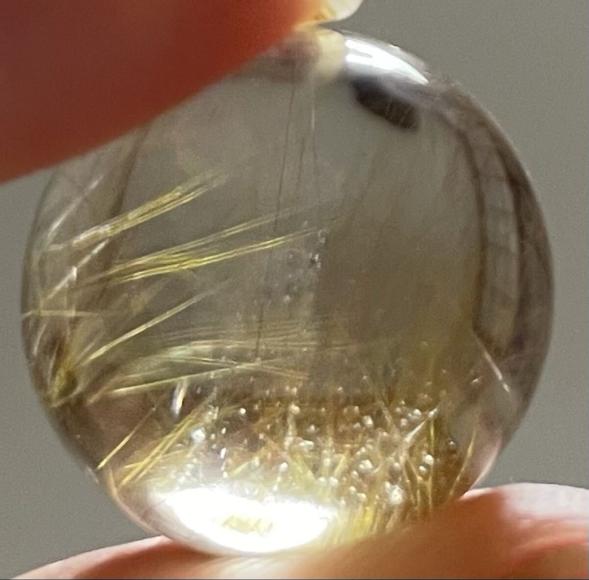 ゴールドルチルクォーツ 019 クリスタル パワーストーン 天然石 魔除 お守 開運 幸運 金運UP 風水晶 タイチンルチル_画像4