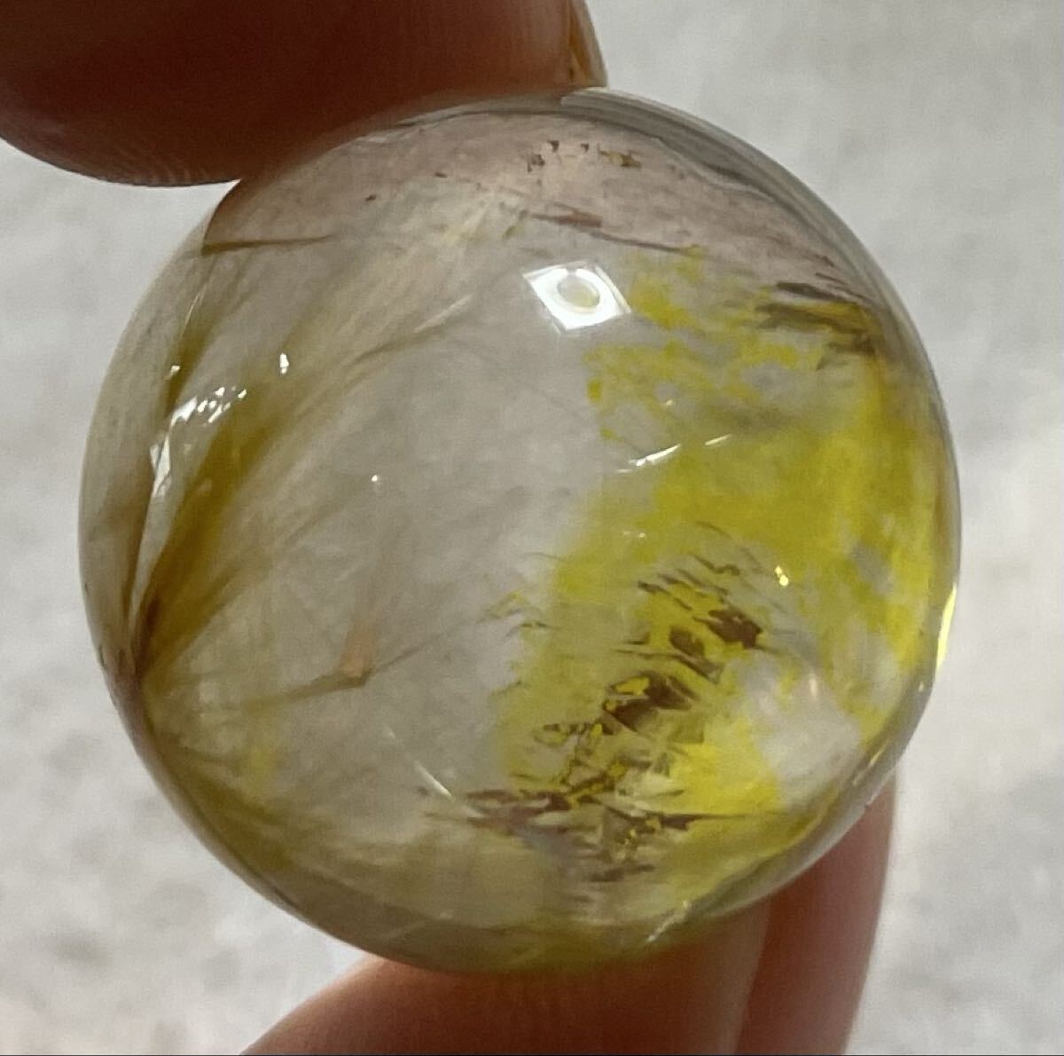 ゴールドルチルクォーツ 005 クリスタル パワーストーン 天然石 魔除 お守 開運 幸運 金運UP 風水晶 タイチンルチル_画像4