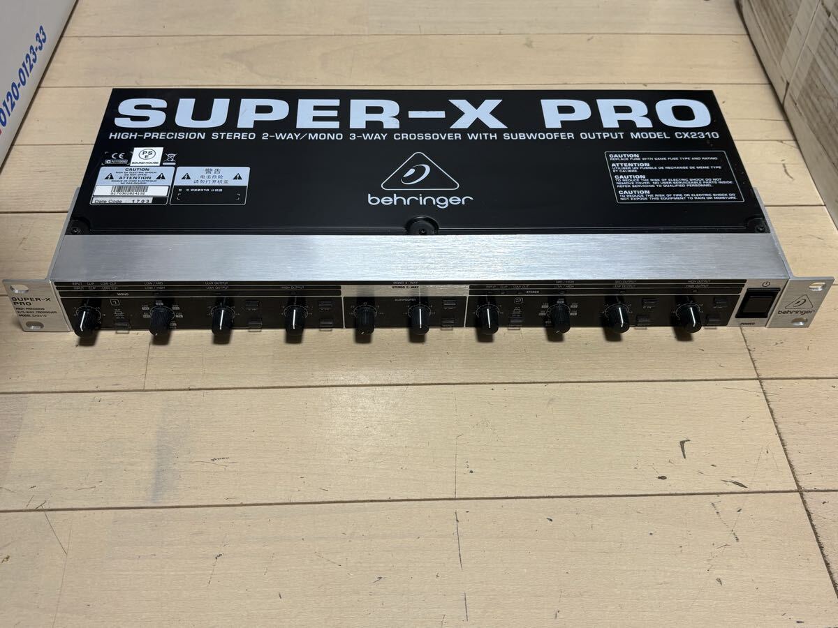 べリンガー クロスオーバー ステレオ2-Way モノラル3-Way SUPER-X PRO CX2310_画像2