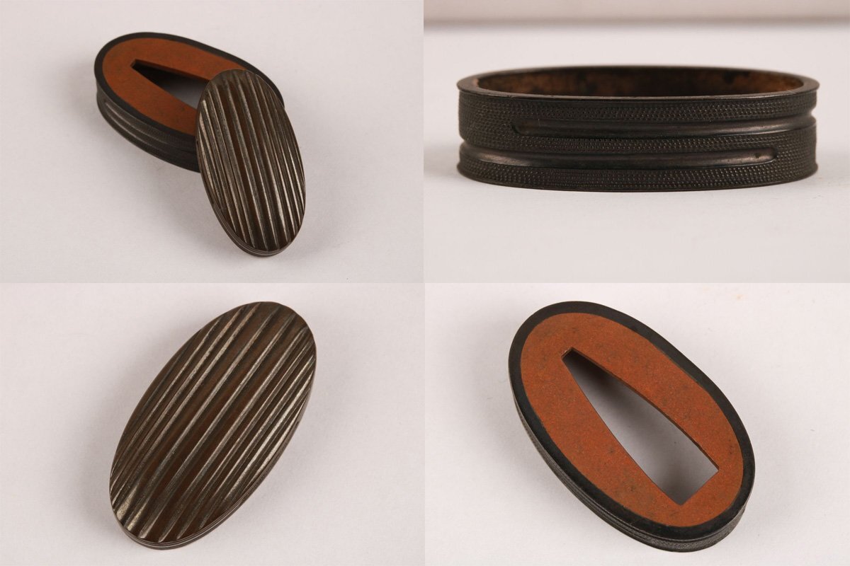 [.. магазин .] меч . изобразительное искусство / Edo период / нет ./ медь земля час дождь .. голова /K-1473( поиск ) гарда меча /./ японский меч / меч принадлежности /. голова / глаз ./ доспехи / меч ./.