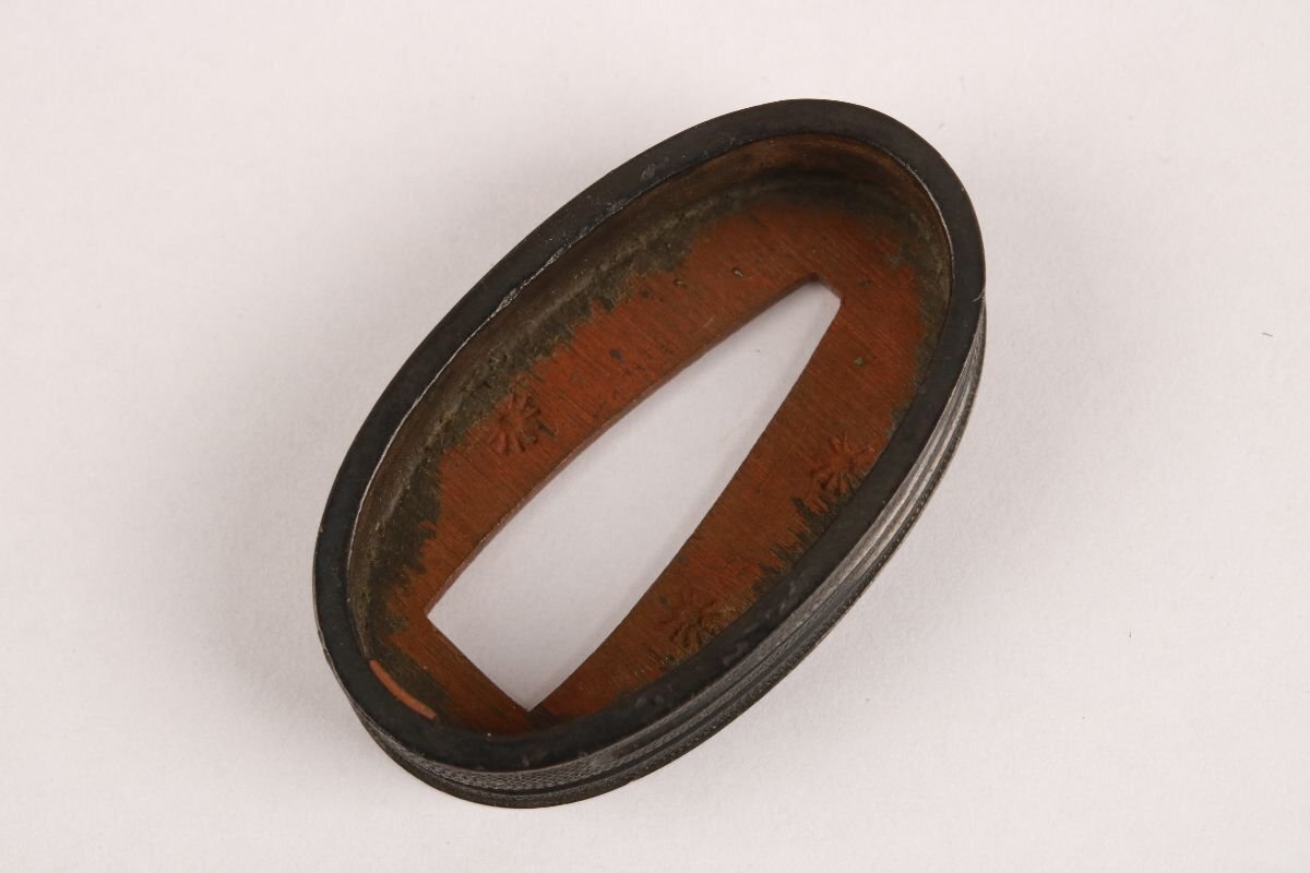 [.. магазин .] меч . изобразительное искусство / Edo период / нет ./ медь земля час дождь .. голова /K-1473( поиск ) гарда меча /./ японский меч / меч принадлежности /. голова / глаз ./ доспехи / меч ./.