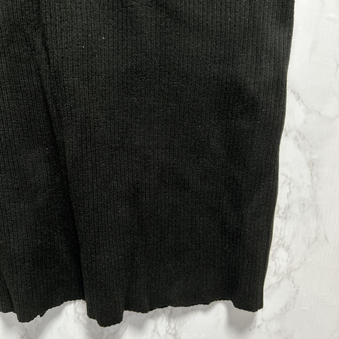 美品 【GU ジーユー】 リブニットスカート (S) ブラック_画像4