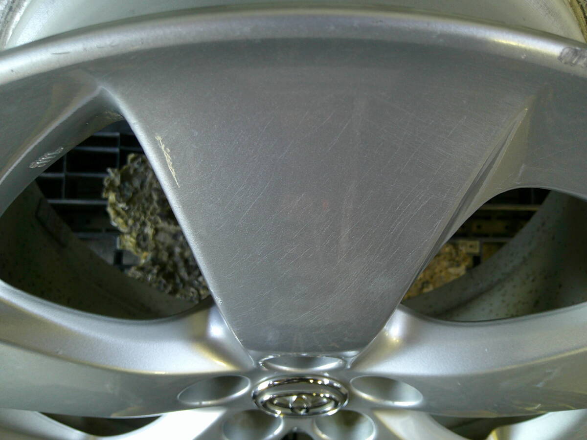 Q9Q9 ZVW30 30系 プリウス 前期/後期 純正 S/G ツーリング 17インチ アルミ ホイール PCD100 5H 7J +50 1本 シルバー系 ☆3_画像8