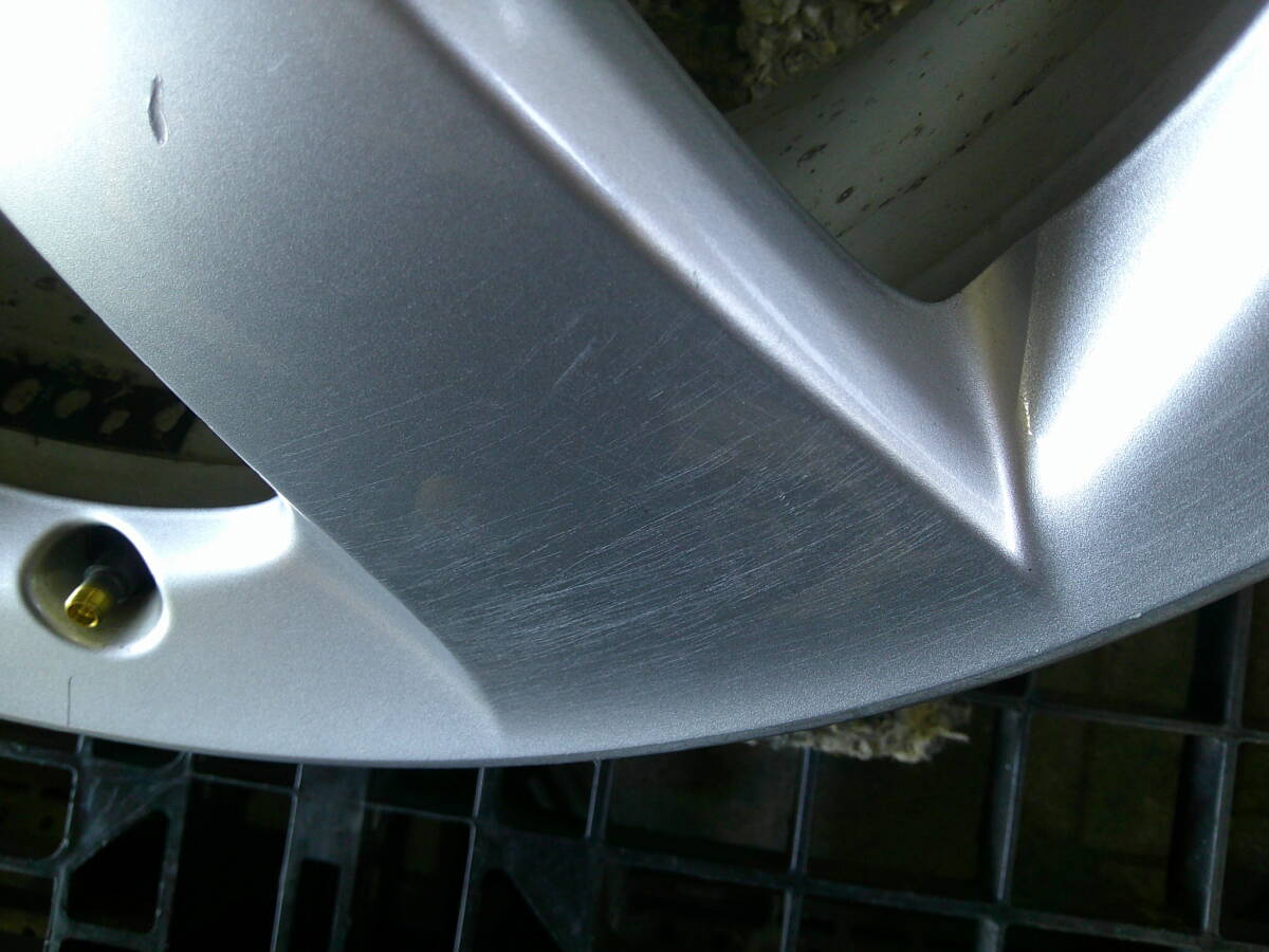 Q9Q9 ZVW30 30系 プリウス 前期/後期 純正 S/G ツーリング 17インチ アルミ ホイール PCD100 5H 7J +50 1本 シルバー系 ☆3_画像9