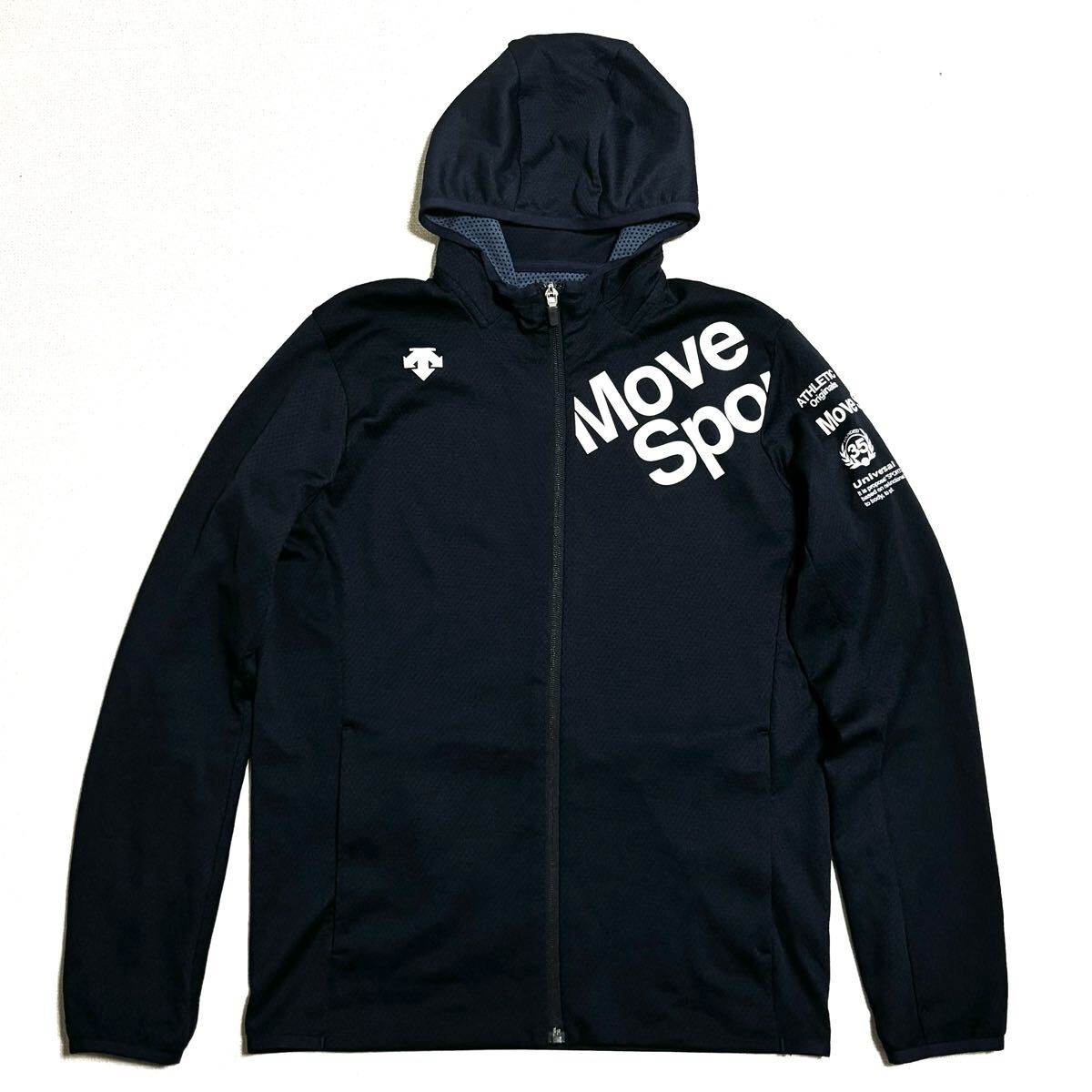 【未使用級】 DESCENTE Move Sport DMMNJF21 クアトロセンサースウェット フルジップパーカー ストレッチ ドライ 速乾 吸汗 メンズ Mサイズ_画像1