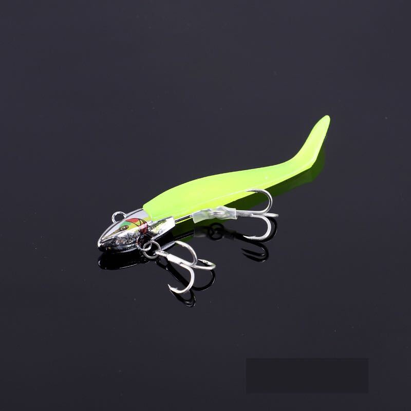 No.15 ジグヘッド 3個セット ルアー vj風 14g ワーム8点付き シーバス ヒラメ_画像7