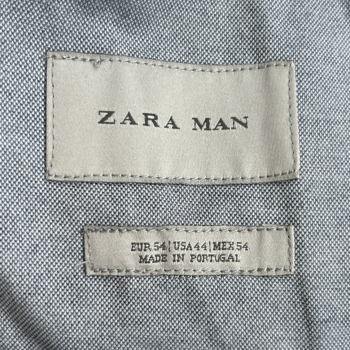 希少2XLサイズ◎【鮮やかな蒼】ZARA MAN ザラ 鹿の子 生地 テーラードジャケット 54 ネイビーブルー メンズ アンコン 背抜き 2B ストレッチ_画像9