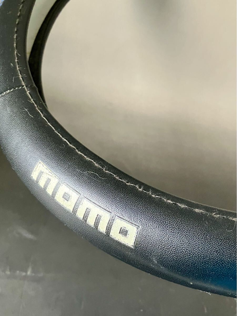 ★【used】ハンドルカバー MOMO 黒 ステアリングカバー 中古_画像2