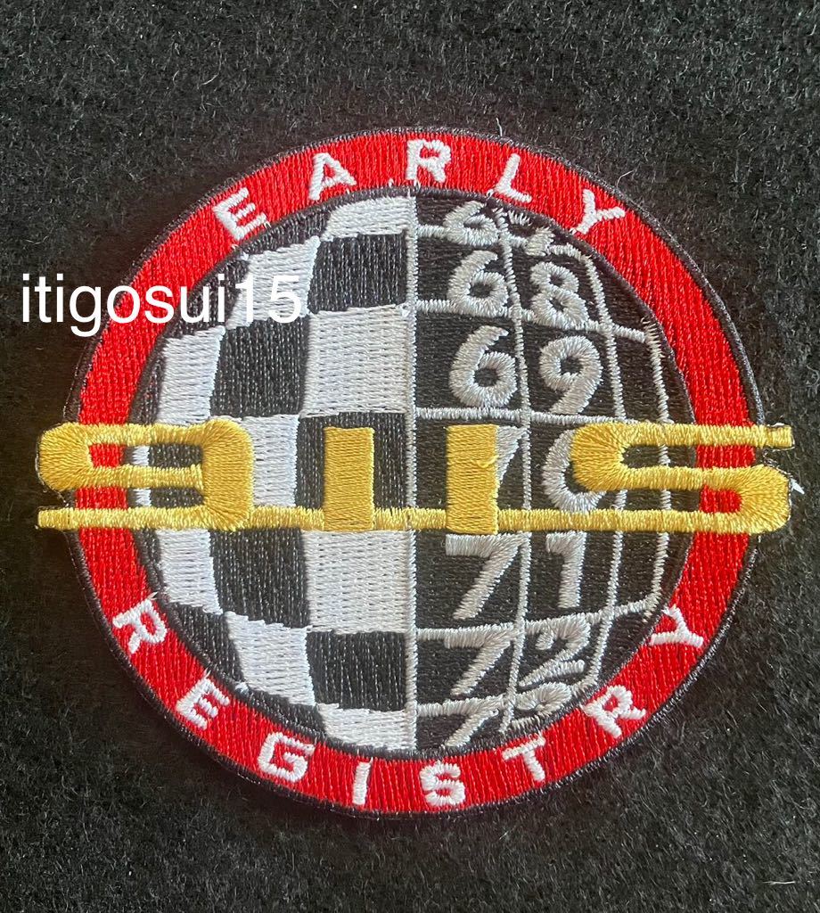 ◆【未使用】ポルシェ PORSCHE★911S EARLY REGISTRY ワッペン アーリー レジストリー_画像1