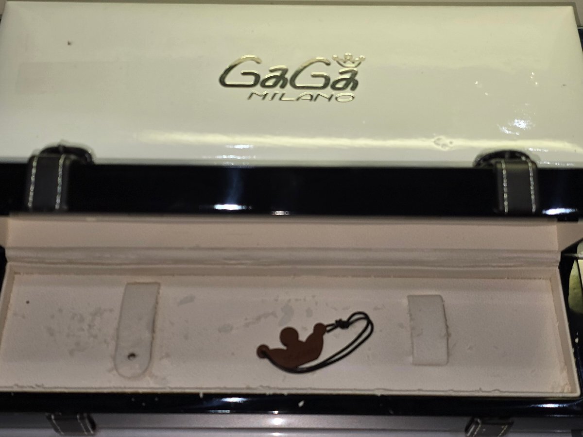 ★特価品■ガガミラノ■マニュアーレ48 5011.MOS.02S■腕時計■手巻■スモールセコンド■モザイク文字盤■スケルトン■中古品★_画像9