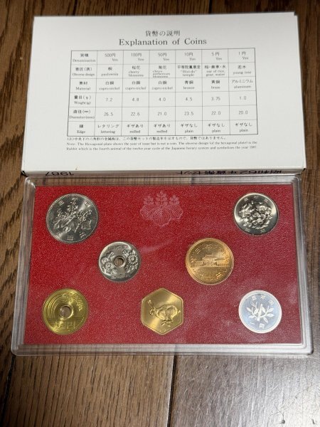 昭和62年貨幣セット 1987年 造幣局 ミントセットの画像2