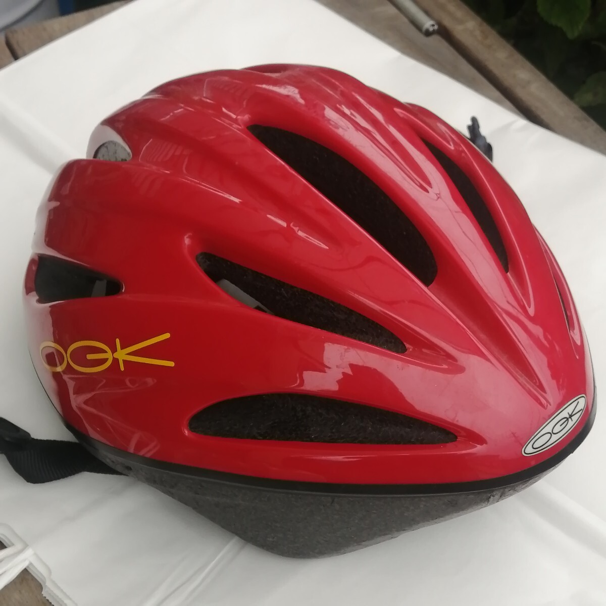 OGK 自転車ヘルメット キャップの上に被るサイズ 中古_画像3